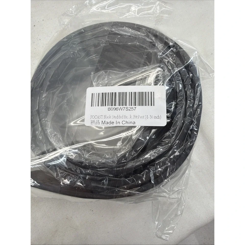 Black Studded‎ Belt Size 31-36